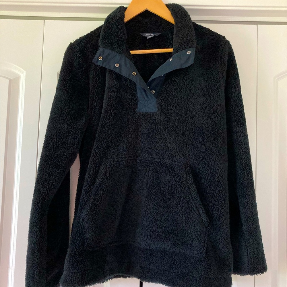 Eddie Bauer black pullover size large